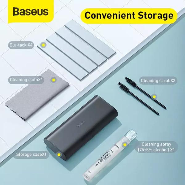 Baseus Portable Cleaner Set for Tablet Mobile Phone Screen Cleaner Spray Cleaner Microfiber Cloth Set Cleaning Artifact Storage