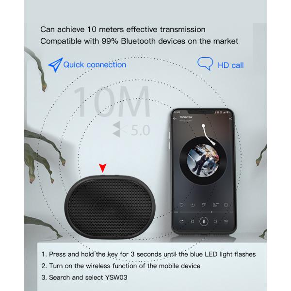 سماعة لاسلكية Yesido Newest 10W Bass Stereo Sound Home Party Speakers Wireless Portable Mini Bluetooths Speaker