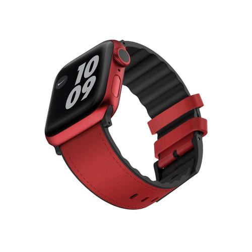 Viva Madrid Ventrux Leather Strap for Apple Watch 42/44mm - Rouge Red