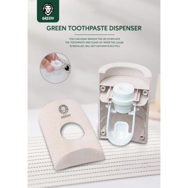 GREEN TOOTHPASTE DISPENSER 