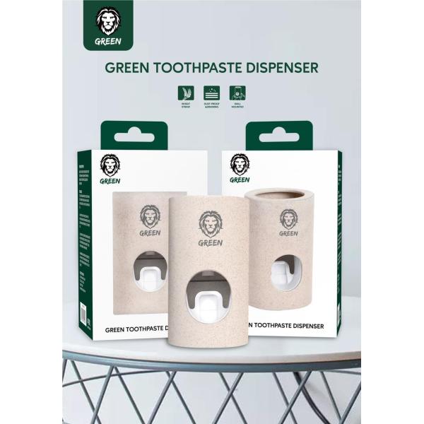 GREEN TOOTHPASTE DISPENSER 