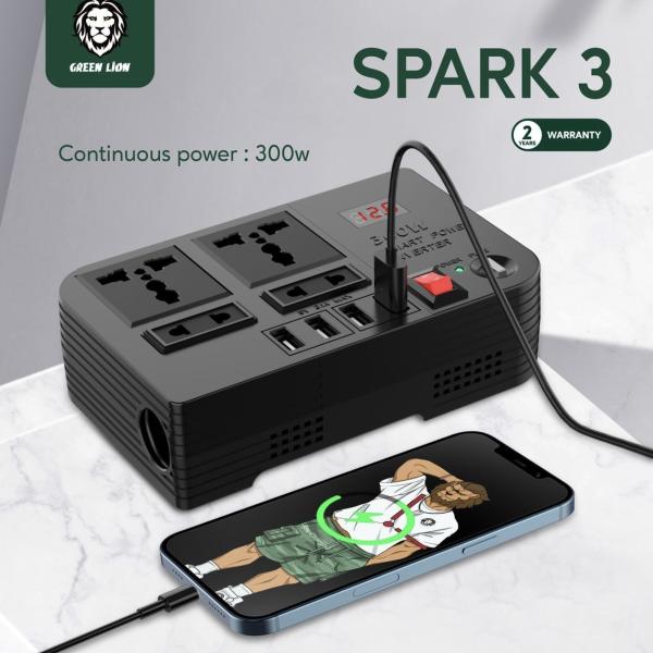 محول شحن للسيارة بقوة 300W من Green lion