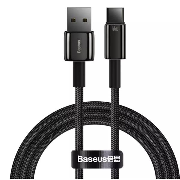 Baseus 6A USB Type C Cable 66W Super Fast Charging Charger For Huawei Mate 40 P40 Samsung 5A SCP FCP USBC  Type-C Data Wire C