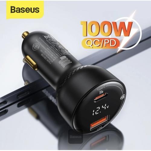 فيشة شحن للسيارة بقوة 100W من BASEUS