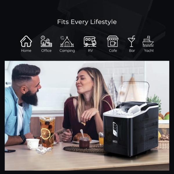 مكينة صنع الثلج   Ultima Cosa Presto Freddo High Capacity Ice Maker 