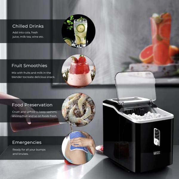 مكينة صنع الثلج   Ultima Cosa Presto Freddo High Capacity Ice Maker 