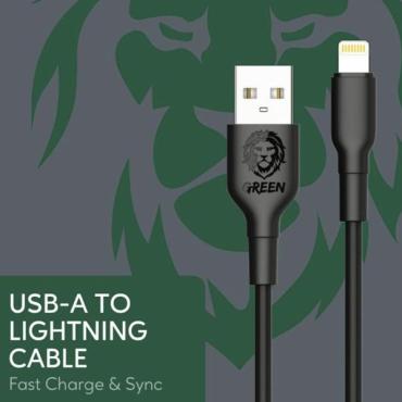 كيبل شحن بطول 1 متر USB-A إلى LIGHTNING من GREEN