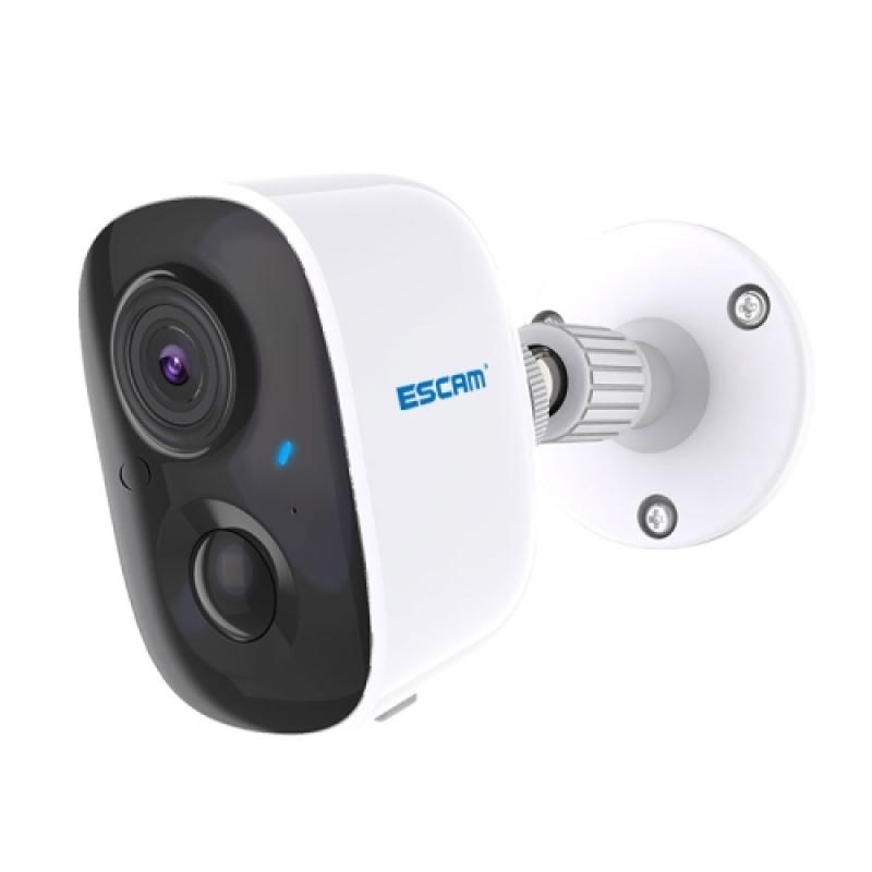 كاميرا مراقبة تعمل بالبطارية ESCAM G14 Rechargeable 1080P Full HD AI Recognition Infrared Night Vision WiFi Camera