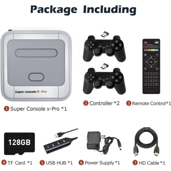 جهاز ألعاب الفيديو الكلاسية 50 ألف لعبة Super Console X PRO 