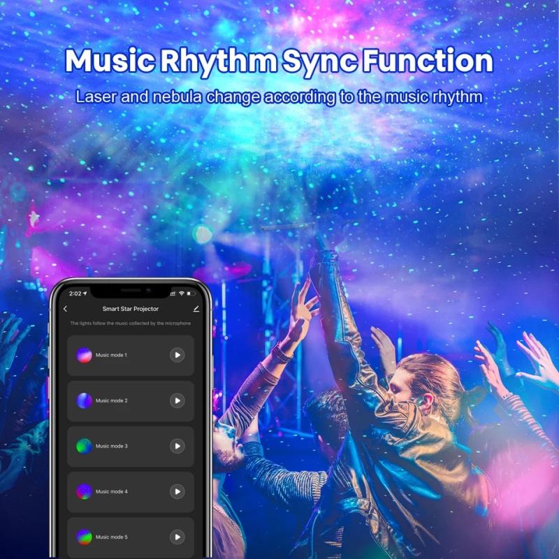 بروجكتر عرض النجوم بألوان متعددة يدعم ألكسا وقوقل هوم