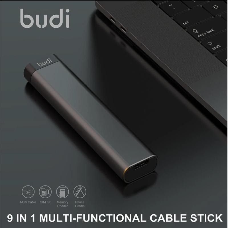 Multi-function Smart USB Adapter Card Storage Cable Stick TF SIM Card Slot Type C Charging Cable Protable Phone Supplies Box Budi