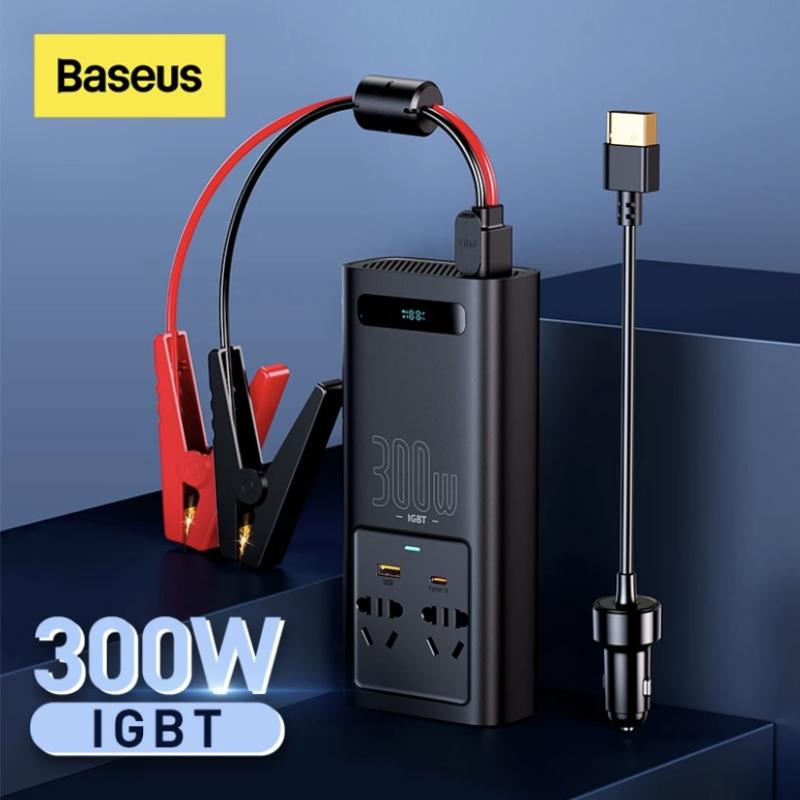 محول شحن للسيارة بقوة 300 واط من Baseus