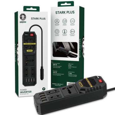 GREEN STARK PLUS POWER INVERTER 200W - GNSTPSBK