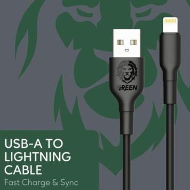 كيبل شحن بطول 3 متر USB-A إلى LIGHTNING من GREEN