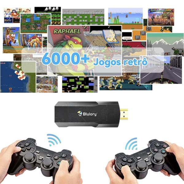 جهاز Tv Stick للألعاب الكلاسيكية القديمة - 6000 لعبة مع قيرين