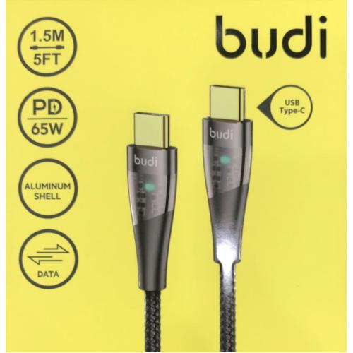 كيبل شحن USB Type-C بقوة 65 واط وطول 1.5 متر من budi