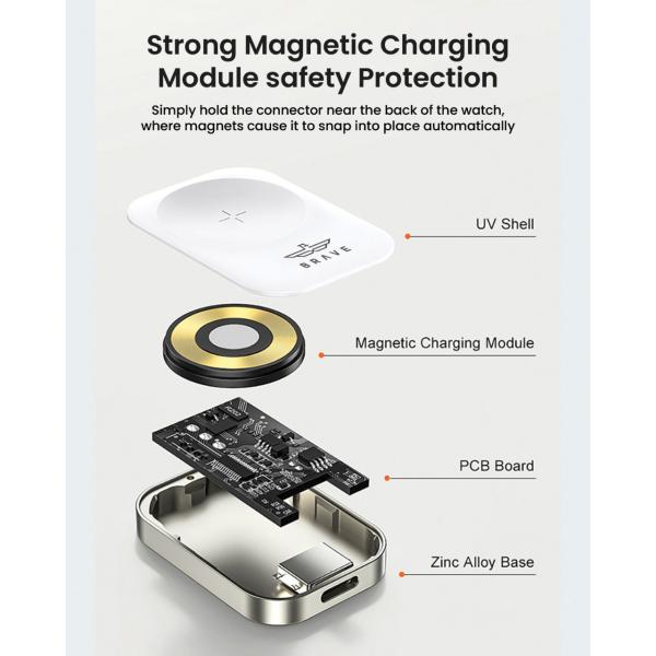 BRAVE PORTABLE WIRELESS CHARGER FOR WATCH BWC-22