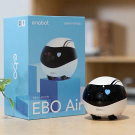 روبوت كاميرا المراقبة Enabot Ebo Remotely Movable Security Robot, Smart Pet Camera, Interactive Smart Robot, Pet Monitor, Security Camera, Petpal, Two Way Audio & WiFi Full HD & Full-Room View & Live Video (Ebo Air)