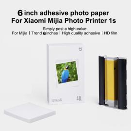 ورق لطابعة Xiaomi Photo Printer 1S Set قياس 6 انش عدد 40 ورقة