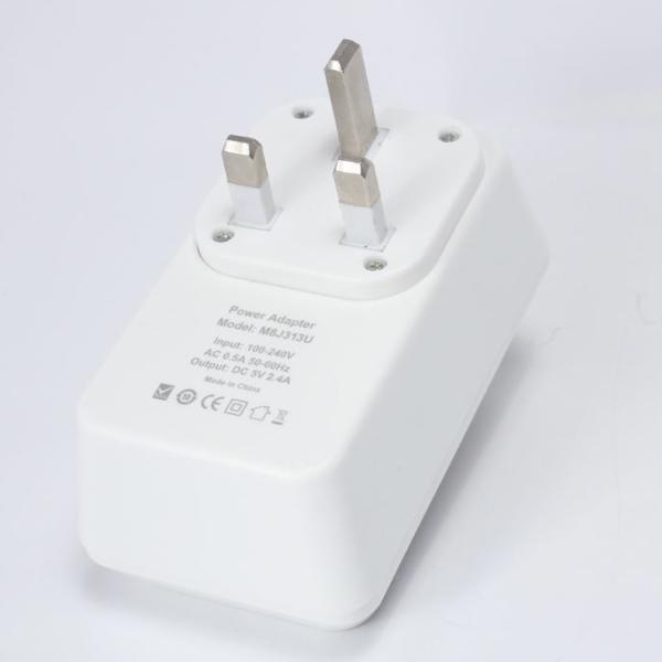 BUDI 3 PIN TIMER HOME CHARGER 12 WATT WITH TYPE-C CONNECTER M8J313U