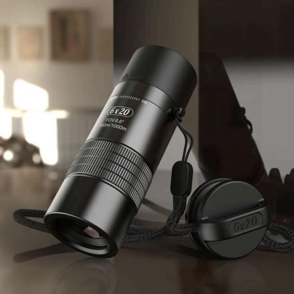 منظار APEXEL 6 x 20 close-focus limit, monocular telescope and macro function. Suitable for observing insect butterfly flowers/museum visits