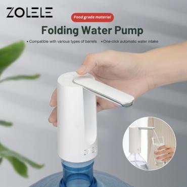  Zolele ZL100 Automatic Folding Water Pump Compatible With Various Type Of Barrels 1200mAh Battery USB Charging 