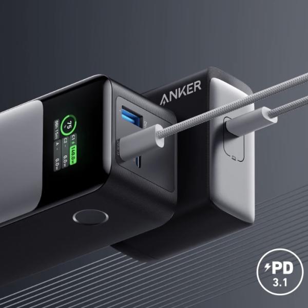 شاحن متنقل بقوة 140 واط من Anker    