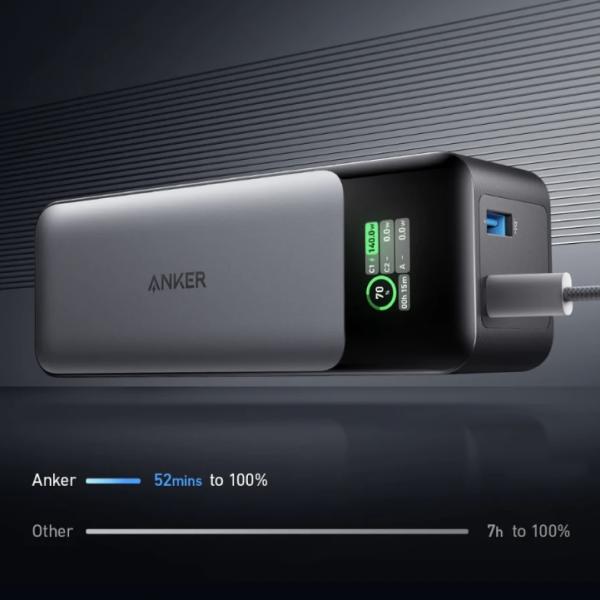 شاحن متنقل بقوة 140 واط من Anker    