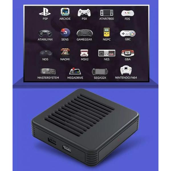 لعبة Retro Video Game Console G11 Android9.0 Emuelec4.5 Dual System TV Box 905X3 Chips 4K HD Output 50Simulators 25000Games Kid Gifts