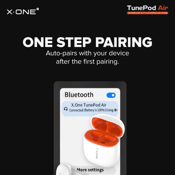 سماعة X.One®Tunepod TWS True Wireless Stereo Earphone Bluetooth 5.1