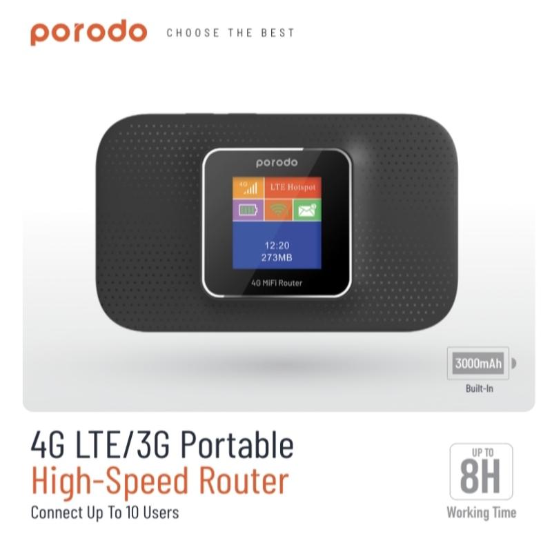 راوتر Porodo 4G LTE/3G Portable High-Speed Router