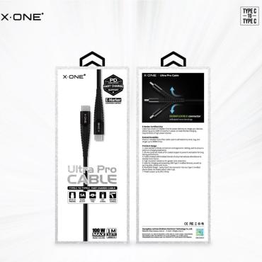 كيبل شحن X.One® Ultra Pro 100W Cable [PD support + QC3.0] (Type-C to Type-C)