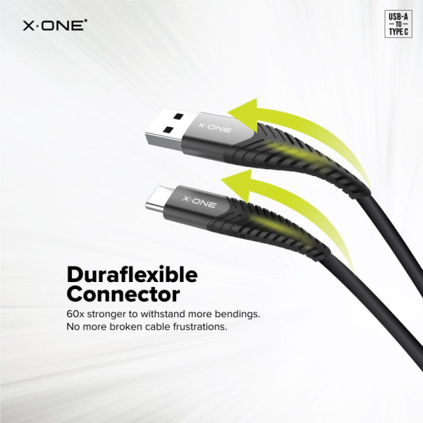 كيبل شحن X.One® Ultra Pro 5A Cable [Huawei SuperCharge support + QC3.0] (USB-A to Type-C)