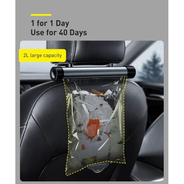 Baseus Clear Space Drum Car Backseat Trash Bag