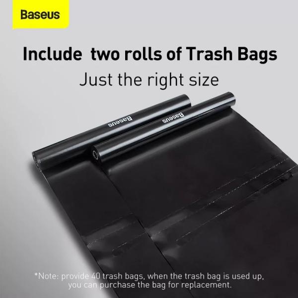 Baseus Clear Space Drum Car Backseat Trash Bag