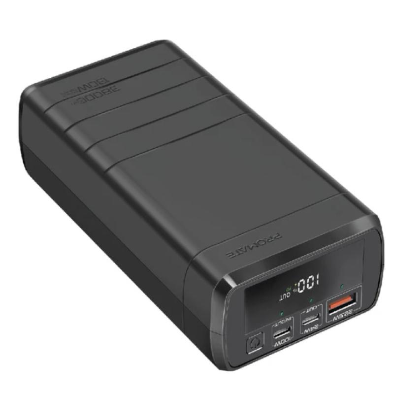 شاحن متنقل شحن سريع سعة 38000mah بقوة 130W من بروميت