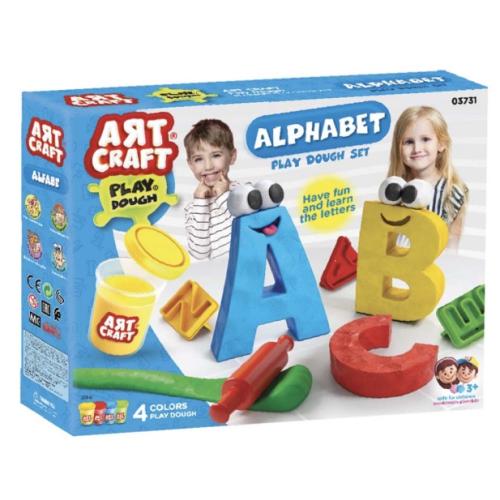 Dede Toys - Artcraft Alphabet Play Dough Set - 36pcs