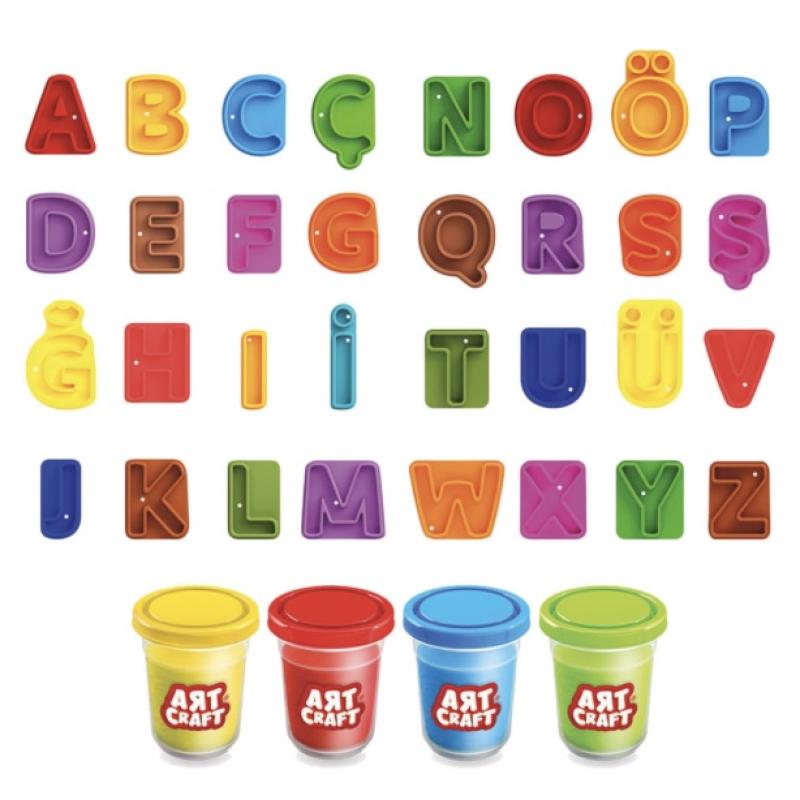 Dede Toys - Artcraft Alphabet Play Dough Set - 36pcs