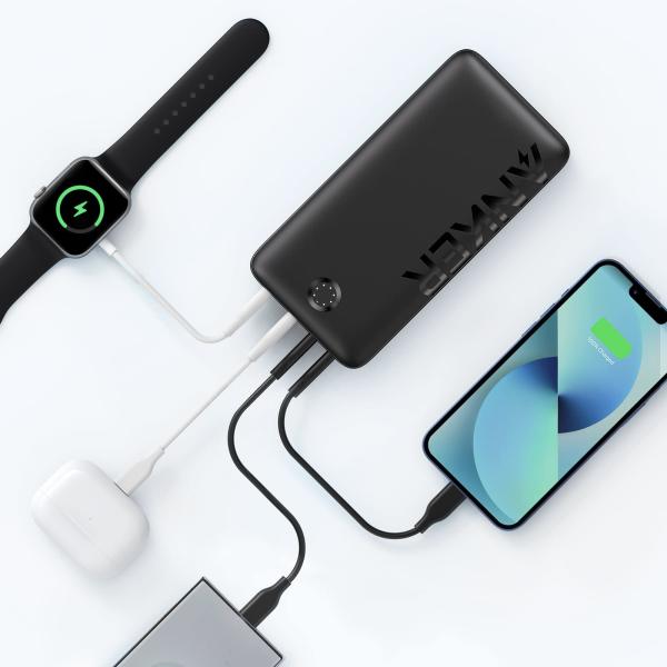 شاحن متنقل Anker Portable Charger, 347 Power Bank (PowerCore 40K), 40,000mAh Battery Pack with USB-C High-Speed Charging