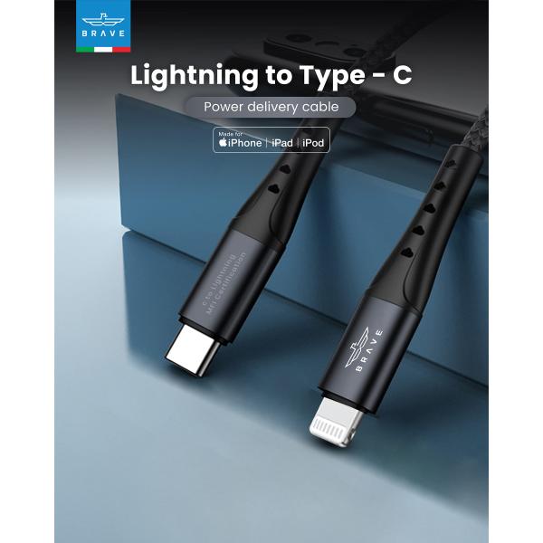 BRAVE LIGHTNING TO TYPE C CABLE 1.0M