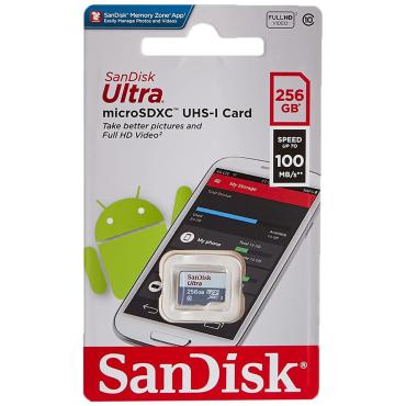 Sandisk 256GB Ultra Microsdxc Uhs-I Card A1 Class 10 120Mb/S - Sdsqua4-256G-Gn6Mn