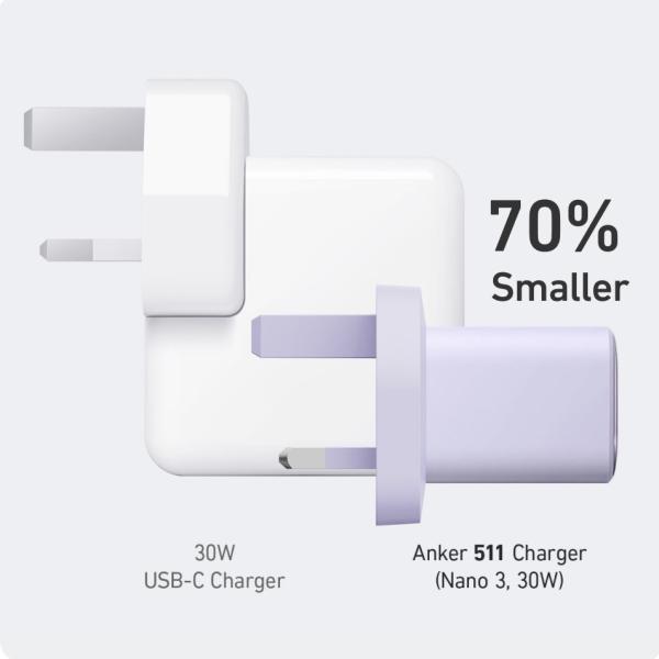 شاحن جداري بقوة 30 واط ANKER 511 Charger ( Nano 3 , 30W )