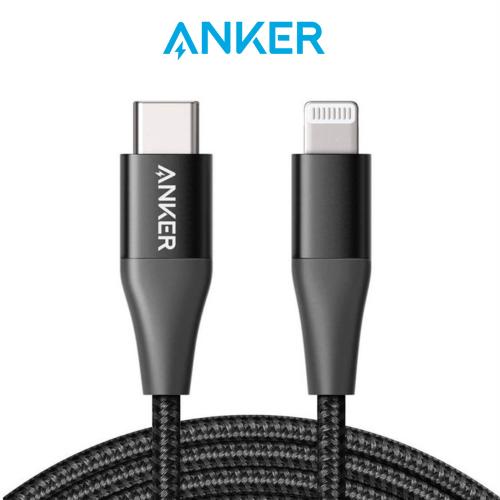 كيبل شحن Anker PowerLine + ll USB-C Cable with Lightning Connector 6ft