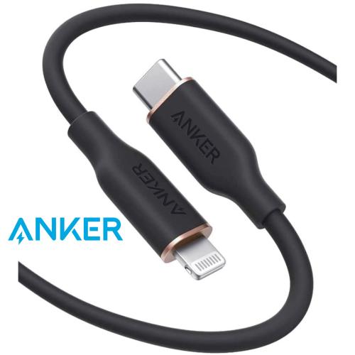 كيبل شحن Anker PowerLine lll Flow USB-C with Lightning Connector 1.8m 6ft