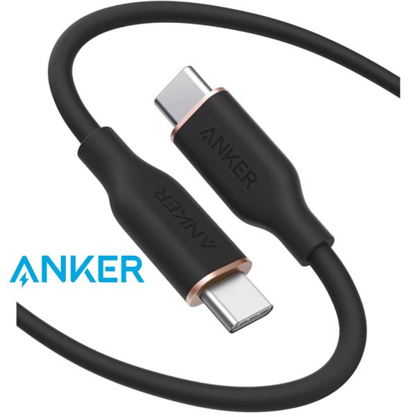 كيبل شحن Anker PowerLine lll Flow USB-C to USB-C 100W Cable 1.8m 6ft