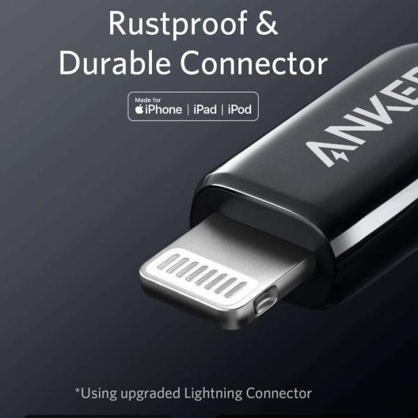 كيبل شحن Anker PowerLine + III USB-C Cable with Lightning Connector 0.9m 3ft