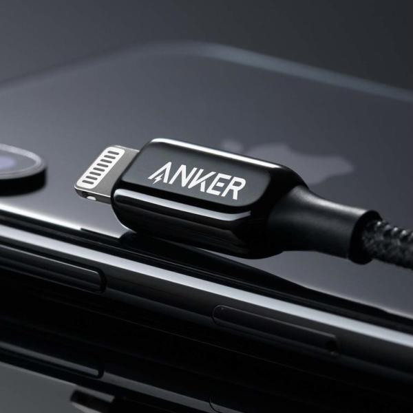 كيبل شحن Anker PowerLine + III USB-C Cable with Lightning Connector 0.9m 3ft