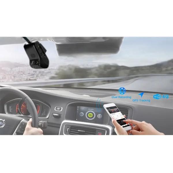 JC400 4G Smart AiVision Dashcam with Front & Rearview Dual 1080P Live Video Monitoring GPS Tracking & SOS Alarm by Mobile APP