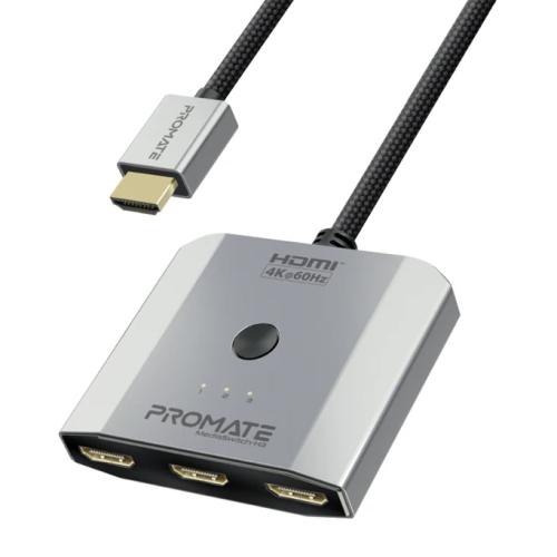 وصلة HDMI لربط 3 أجهزة في نفس الوقت بدقة 4K عالية الجودة من PROMATE 