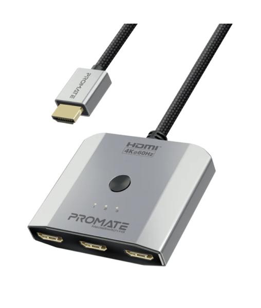 وصلة HDMI لربط 3 أجهزة في نفس الوقت بدقة 4K عالية الجودة من PROMATE